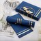 100-Pack 3-Ply Blue Disposable Paper Napkins, Soft & Absorbent for Parties & Weddings